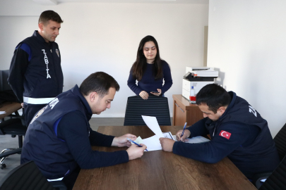 Çiftlikköy’de Zabıtadan ruhsat mesaisi