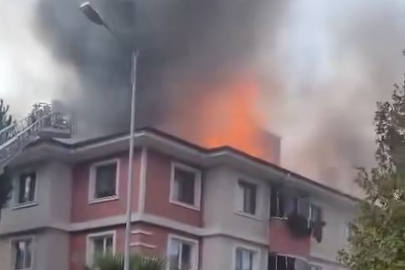 Yalova’da çatı yangını paniği!