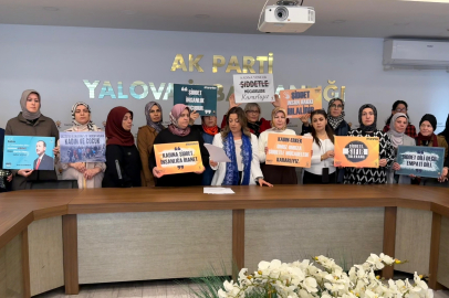 AK Parti Yalova Kadın Kolları Başkanı Selihan Dicle Şimşek: “Kadına şiddet insanlık suçudur”