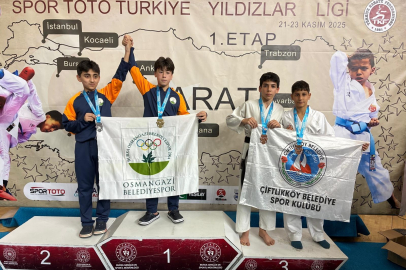 Çiftlikköy karatecileri Yıldızlar Ligi’nde esti