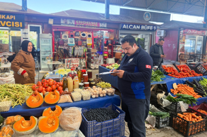 Çiftlikköy’de zabıta, pazar yeri denetimlerini sürdürüyor