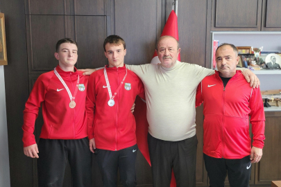 Esenköy’ün şampiyonlarından Başkan Temel’e ziyaret