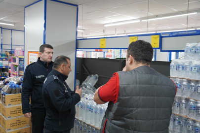 Yalova’da zincir marketlere su denetimi