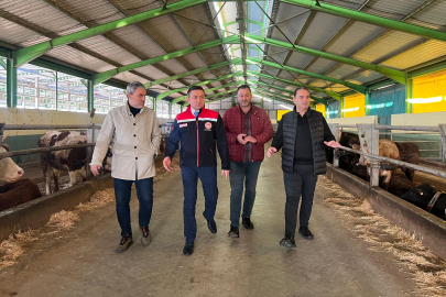 Cemal Güleç Besi Çiftliği’ne İlmeç’ten ziyaret