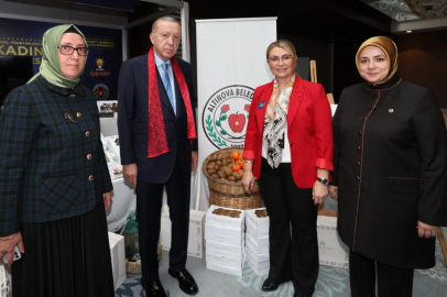 Cumhurbaşkanı Erdoğan Altınova’nın coğrafi işaretli ürünlerini inceledi