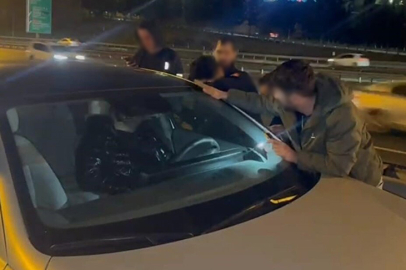 TEM Otoyolu'nda Yalovalı sürücü paniği