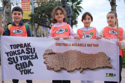 Toprak yürüyüşü ilgi gördü