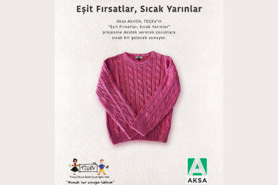 Aksa Akrilik ve TOÇEV’den çocuklara sıcak bir gelecek