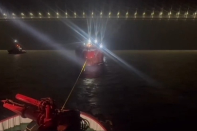 Yalova’ya gelen gemi Çanakkale Boğazı'nda arızalandı!