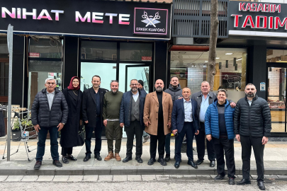 Anahtar Parti Yalova’dan Regaip Kandili’nde esnaf ziyareti