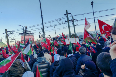 Yalova’dan Filistin yürüyüşüne yoğun katılım