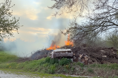 Yalova’da korkutan arazi yangını! Hayvanlarını son anda kurtardı