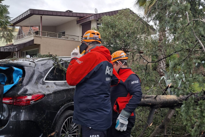 Yalova Valiliği’nden fırtına bilançosu: 9 saatte 76 ihbar yapıldı