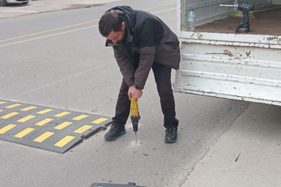 Çınarcık’ta trafik güvenliği için kasis çalışması