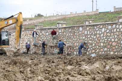 Çiftlikköy’de mesire alanında hummalı çalışma