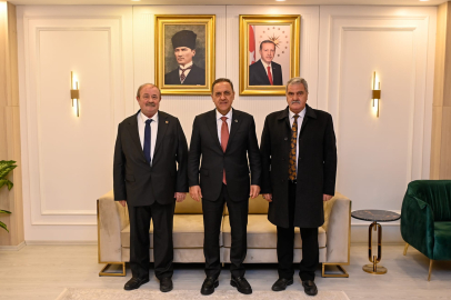 Temel ve Nurten’den Vali Usta’ya “Hayırlı Olsun” ziyareti