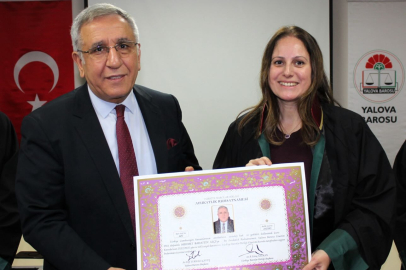 Bahattin Atçı avukatlık ruhsatnamesini aldı