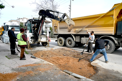 Yalova Belediyesi’nden yol ve kaldırım çalışması