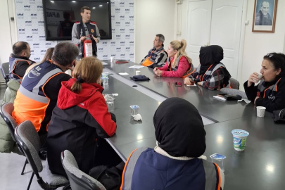 AFAD gönüllülerine yangın eğitimi