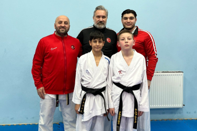 Çiftlikköy karatecileri kuşak sınavı heyecanı yaşadı