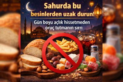 Sahurda bu besinlerden uzak durun! Gün boyu açlık hissetmeden oruç tutmanın sırrı