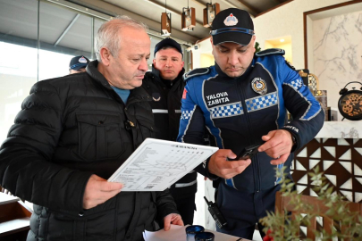 Yalova Zabıtasından ‘kuver’ ve ‘servis ücreti’ denetimi