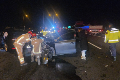 Yalova'da zincirleme trafik kazası! 1 yaralı
