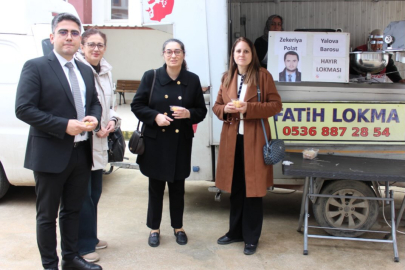 Yalova Barosu Av. Zekeriya Polat için lokma dağıttı