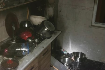 Kocadere’de bozulan ocaklı fırın yüzünden yangın çıktı