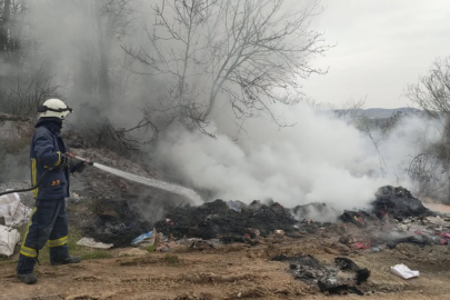 Yalova- Bursa yolunda korkutan yangın