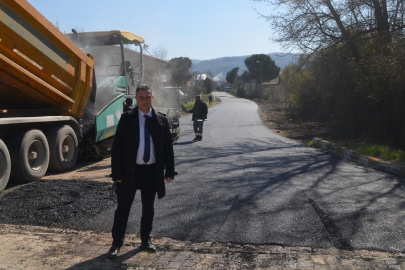 Kaytazdere’de yollar sıcak asfaltla yenilendi