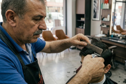 Yalova'da berberlerde bayram yoğunluğu başladı
