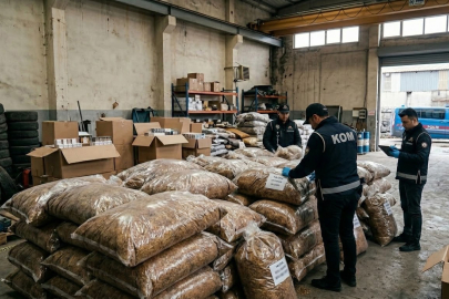 Yalova’da kaçak tütün ve sigara operasyonu