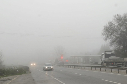 Süpürgelik’te yoğun sis nedeniyle görüş mesafesi düştü