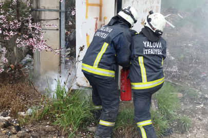 Yalova İtfaiyesi bayramda görev başındaydı
