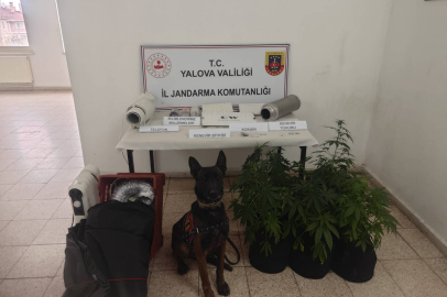 Çınarcık'ta evine iklimlendirme sistemi kuran zehir taciri yakalandı