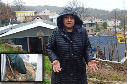 Soğucak’ta toprak kayması yüzünden anne ve engelli oğlu mağdur oldu
