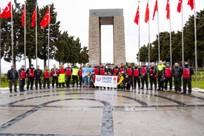 Yalovalı motosikletçiler Şehitlere Saygı Sürüşüne katıldı