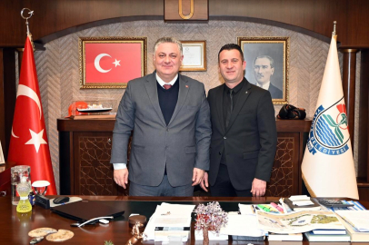 YESO Başkanı Kacir ve Terziler Odası Başkanı Kızılkaya’dan Gürel’e ziyaret