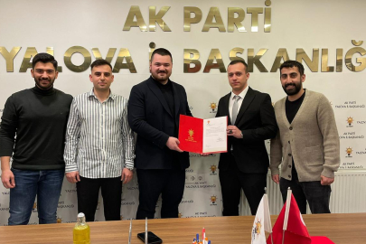 AK Parti Armutlu Gençlik Kolları Başkanlığına Mehmet Bostancı atandı