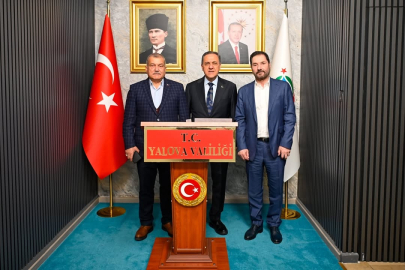 Eski Emniyet Genel Müdürü Uzunkaya’dan Vali Usta’ya ziyaret