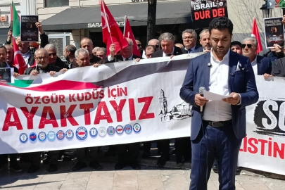 Yalova’da İsrail’in idam kararı protesto edildi