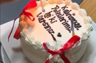 Üniversite öğrencilerden polis memurlarına anlamlı sürpriz