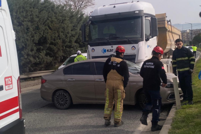 TIR’ın biçtiği otomobildeki Yalovalı aile ölümden döndü