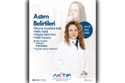 Aktif International Hospital Yalova astım belirtilerine dikkat çekti