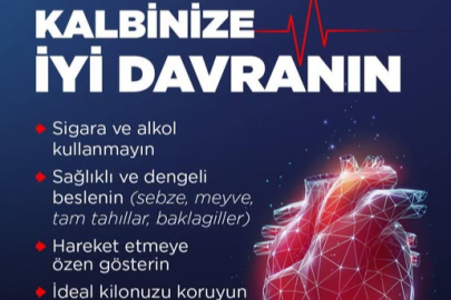 Yalova İl Sağlık Müdürlüğü’nden hayati uyarı: "Kalbinize iyi davranın!"