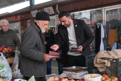 CHP Çiftlikköy Örgütü pazarda esnafı ve vatandaşı dinledi