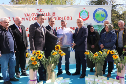 Yalovalı üreticilere fasulye ve ayçiçeği tohumu dağıtıldı