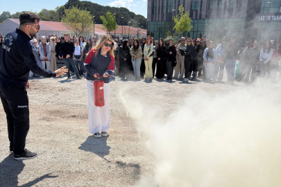 Yalova Üniversitesi’nde nefes kesen yangın tatbikatı