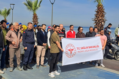 Hareketli yaşama dikkat çekmek için yürüdüler
